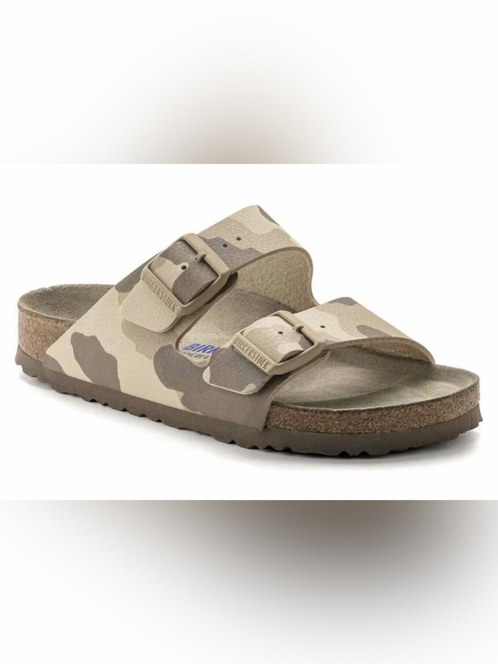Birkenstock Arizona Women’s Soft Footbed Desert Camo 2 Strap Sandals(Size 8)